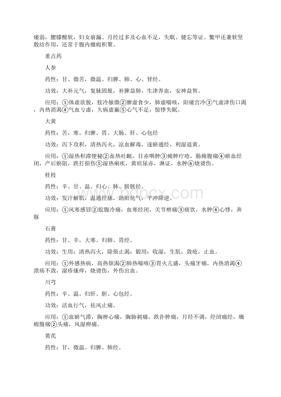 中药学考试重点总结Word格式文档下载.docx_第2页