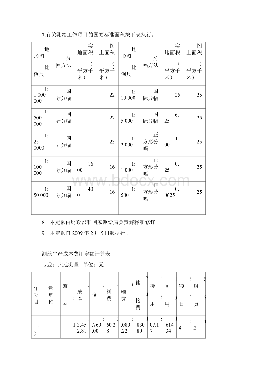 测绘生产成本费用细则定额Word格式.docx_第3页