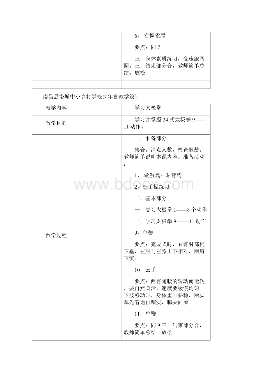 少年宫教学设计表.docx_第3页