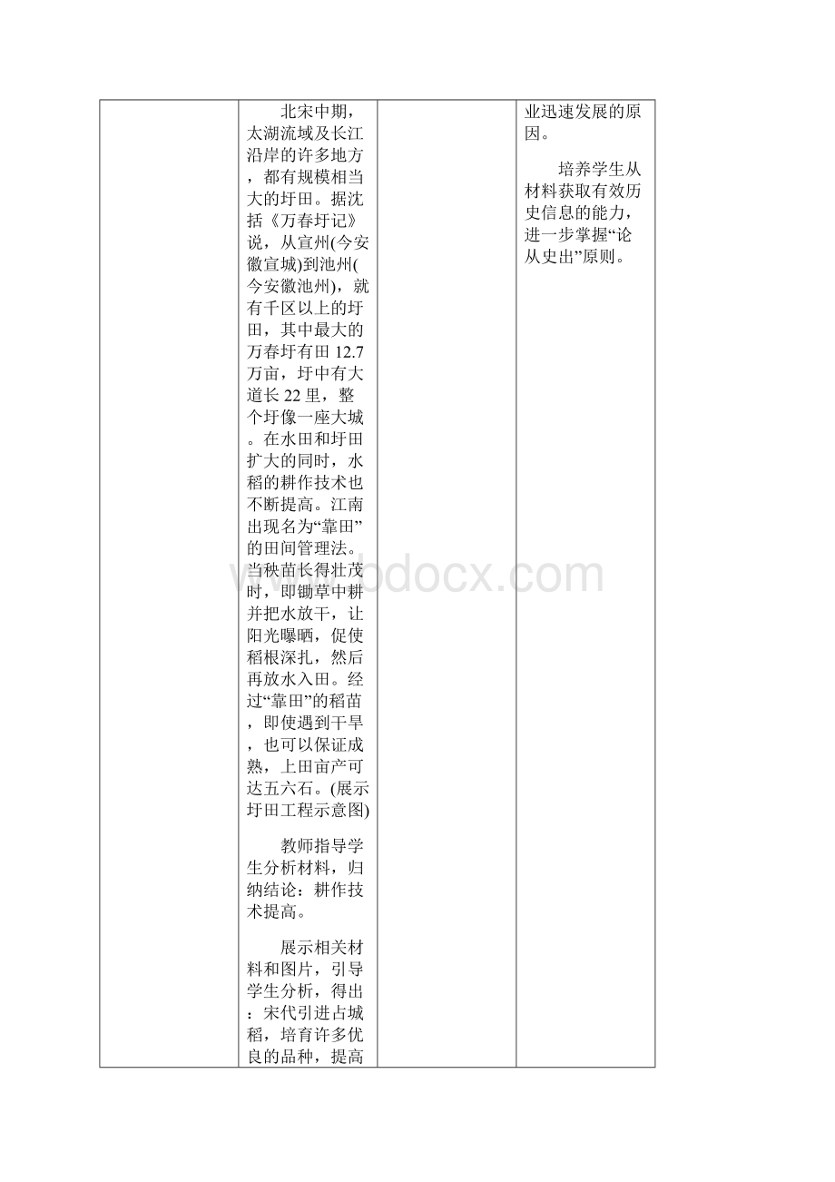 七年级历史 辽宋夏金元时期民族关系发展和社会变化第9课宋代经济的发展教案新人教版Word文档格式.docx_第3页