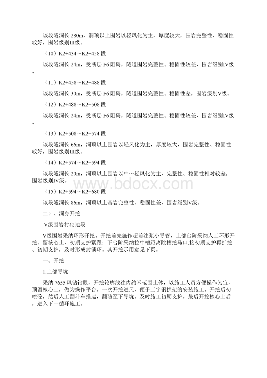 隧道洞身开挖及支护施工技术方案.docx_第2页