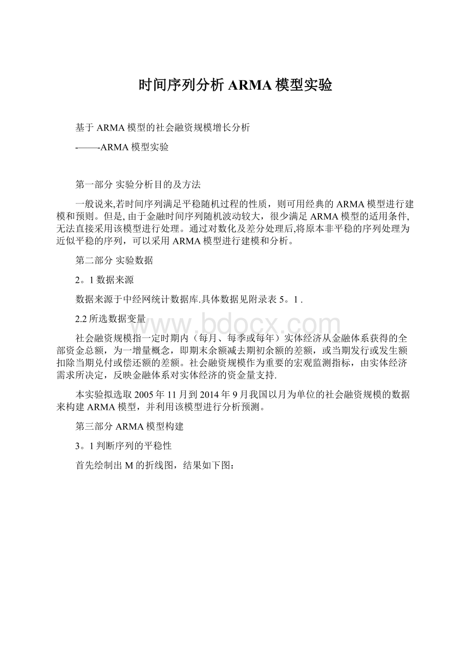 时间序列分析ARMA模型实验.docx_第1页