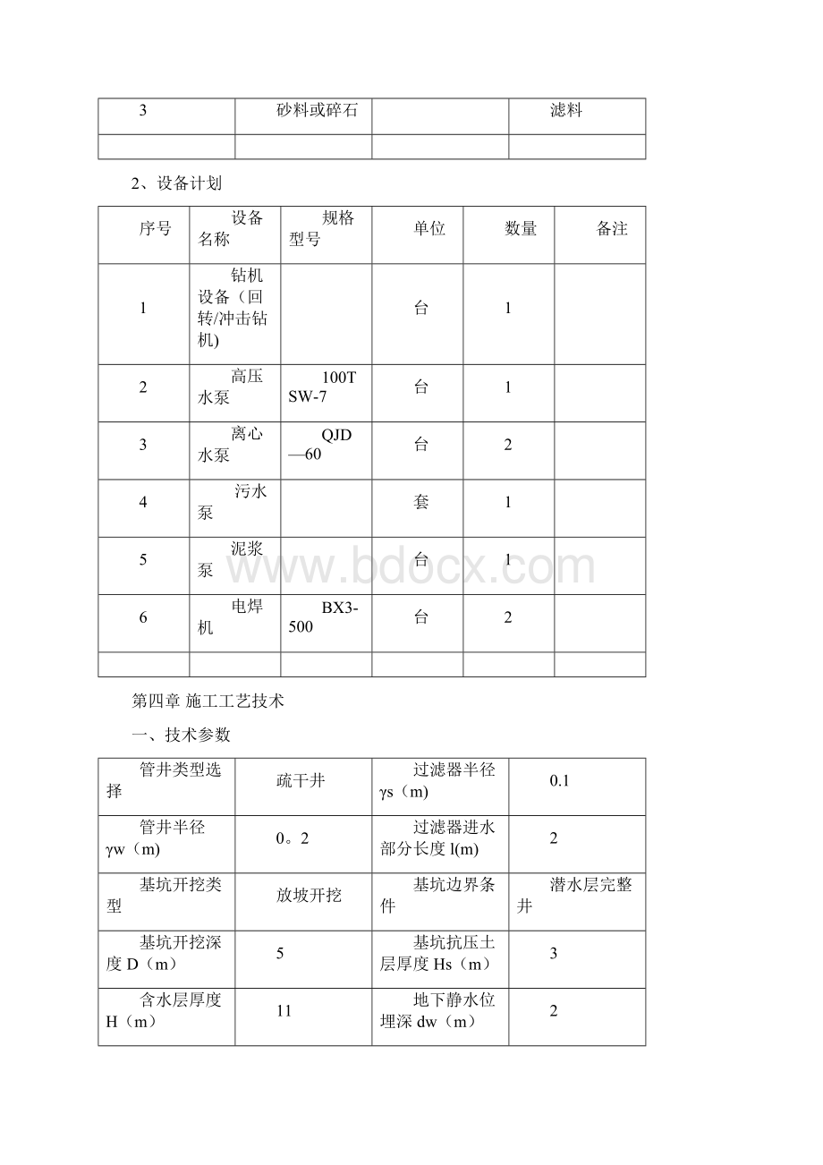 管井降水施工方案Word格式文档下载.docx_第3页