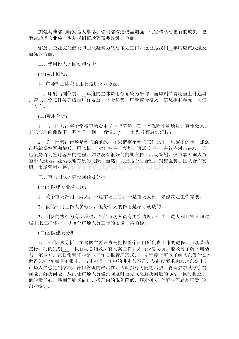 市场度工作总结发言稿Word格式文档下载.docx_第2页