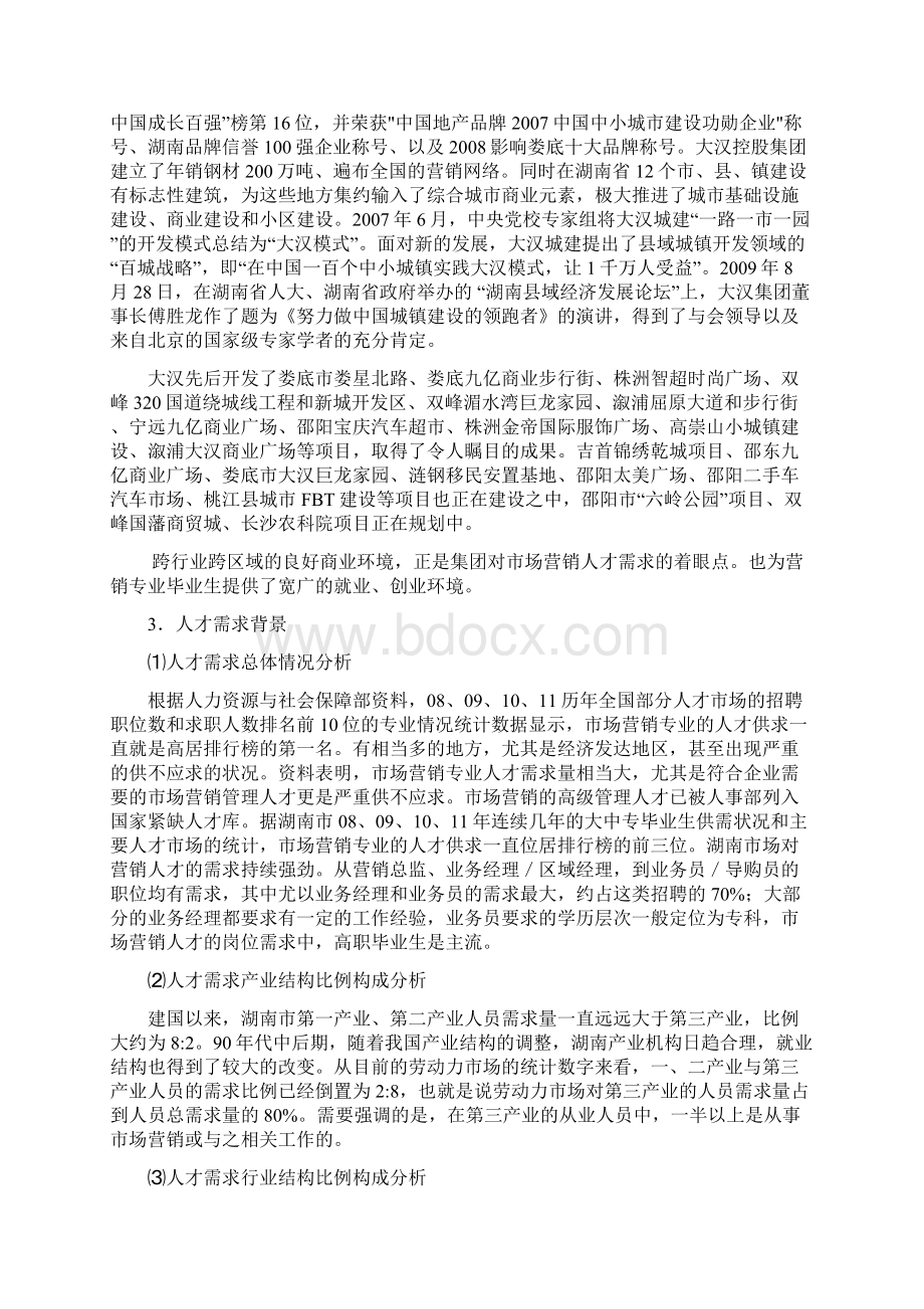 市场营销专业及专业群建设方案1Word文档下载推荐.docx_第2页