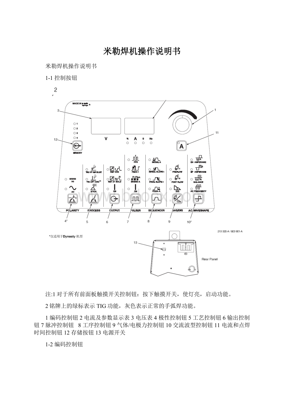 米勒焊机操作说明书.docx