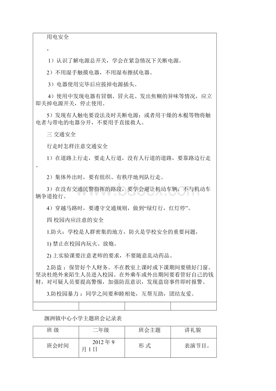 小学主题班会记录表完整.docx_第3页