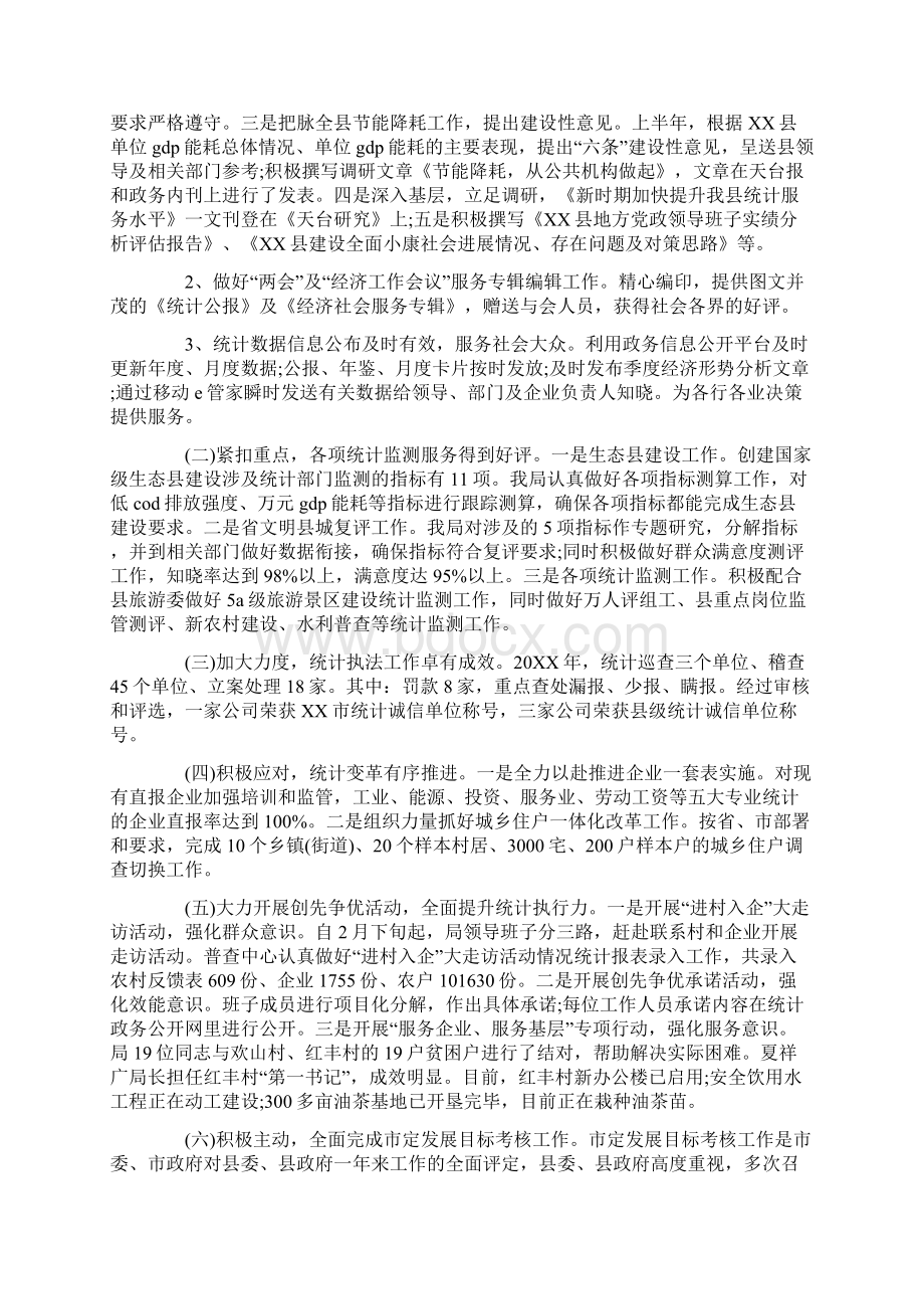 统计局领导班子工作总结文档格式.docx_第2页