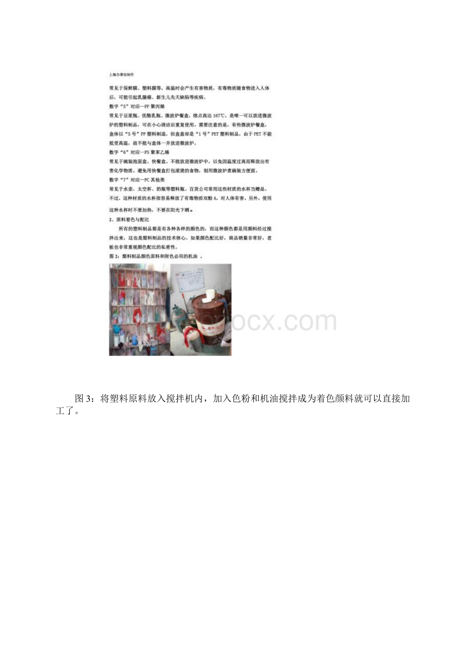 塑料制品生产的工艺流程以及成本估算.docx_第3页