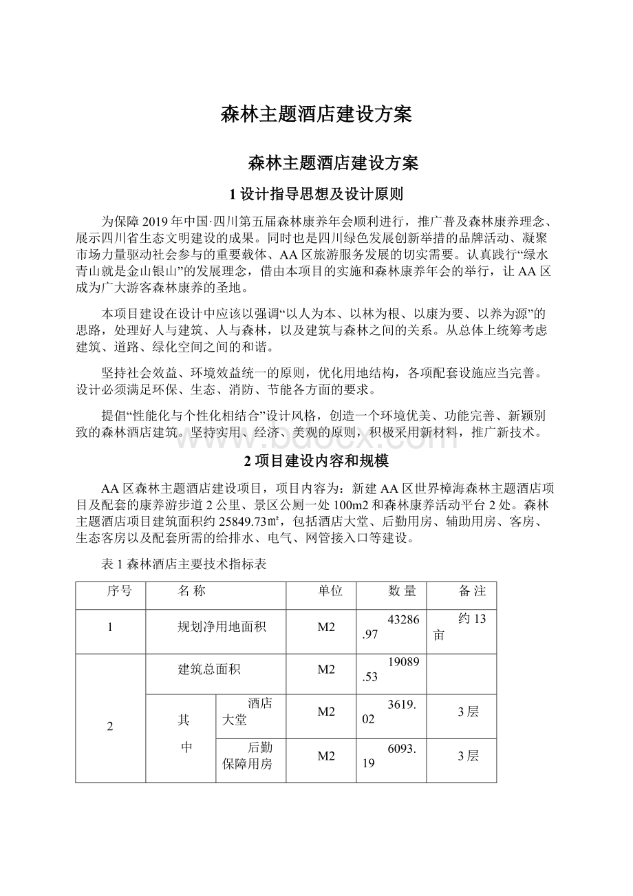 森林主题酒店建设方案.docx_第1页