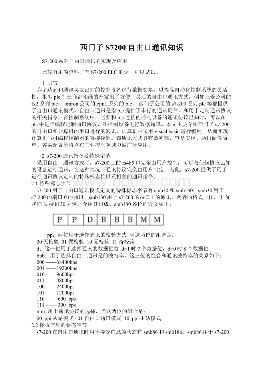 西门子S7200自由口通讯知识.docx_第1页