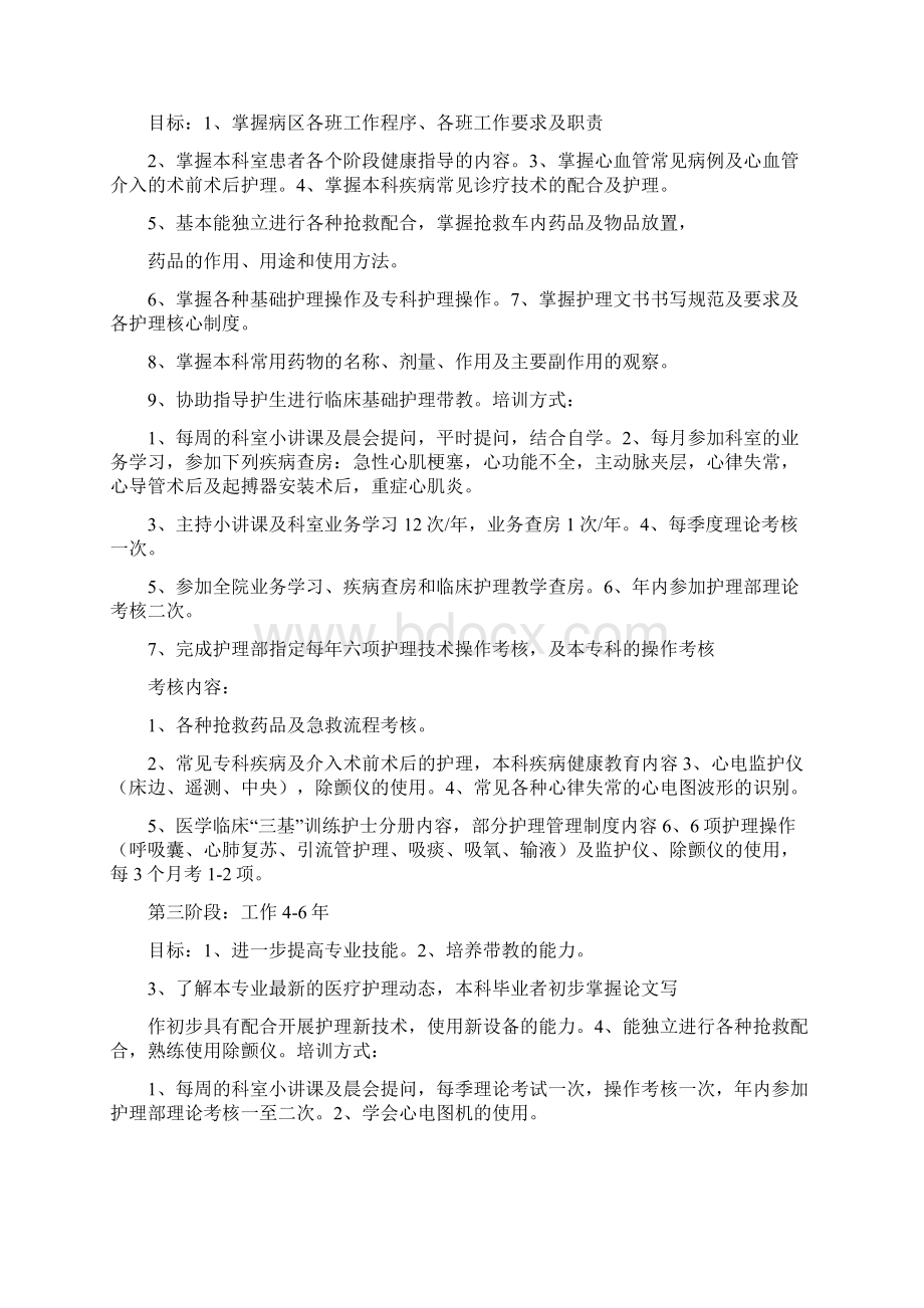 心血管内科护士培训计划新.docx_第2页