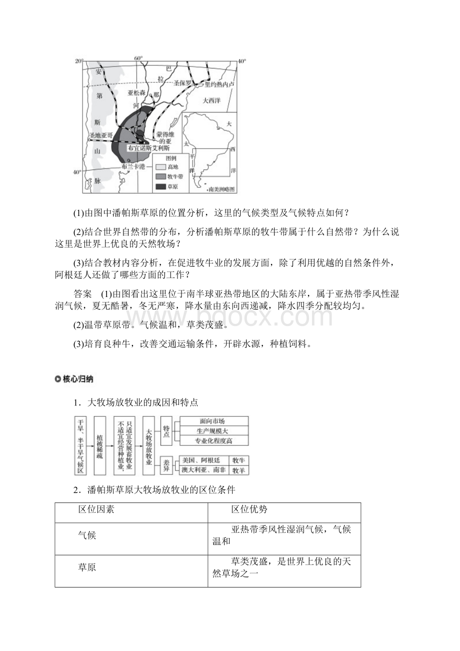 人教版高中地理必修2第三章 农业地域的形成与发展第三节 以畜牧业为主的农业地域类型导学案1Word格式文档下载.docx_第3页