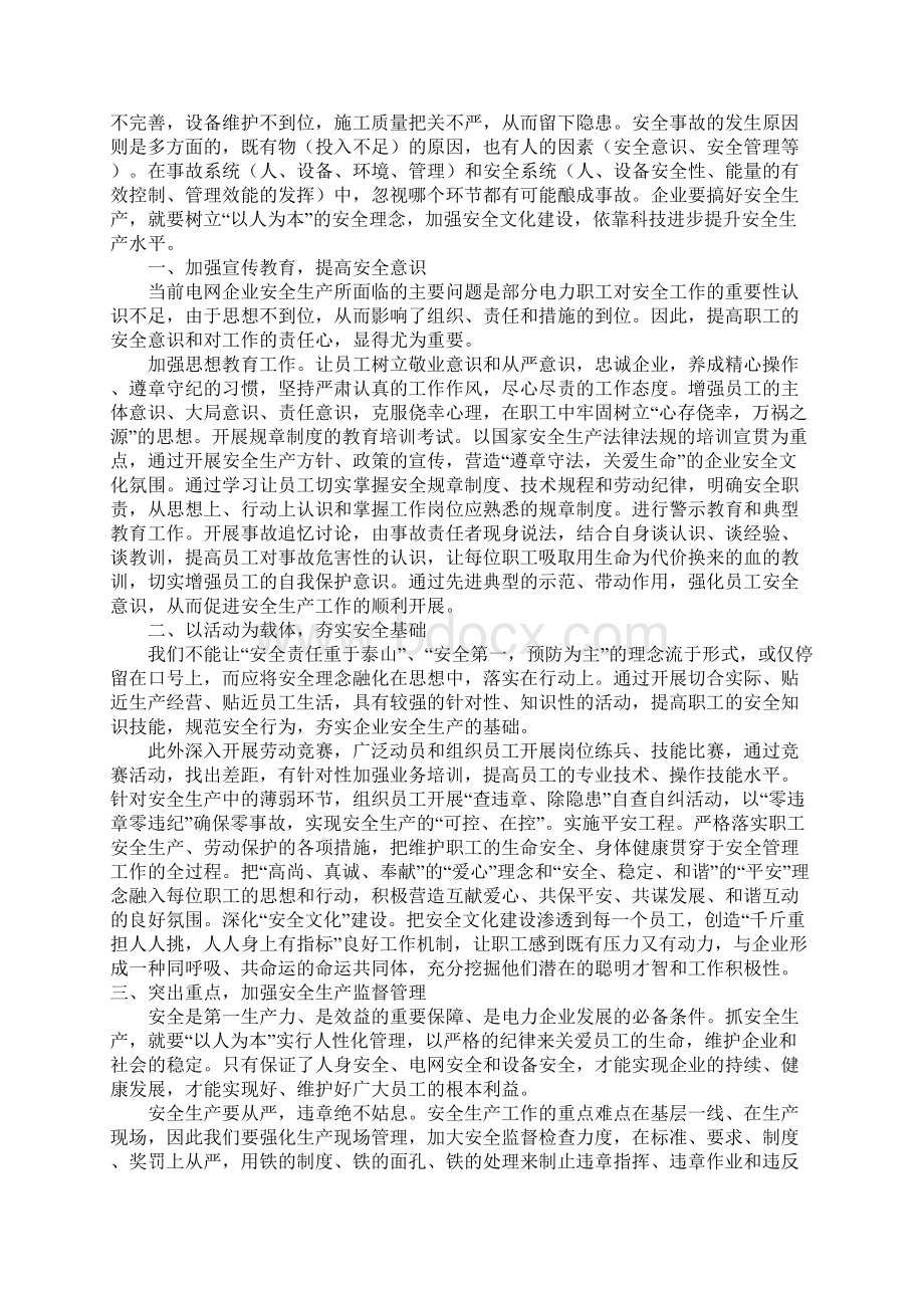 提高安全意识 推进电力安全生产实用版.docx_第2页