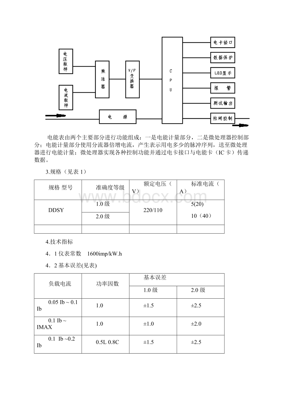 DDSY单相电子式预付费电能表使用说明书Word文档格式.docx_第2页