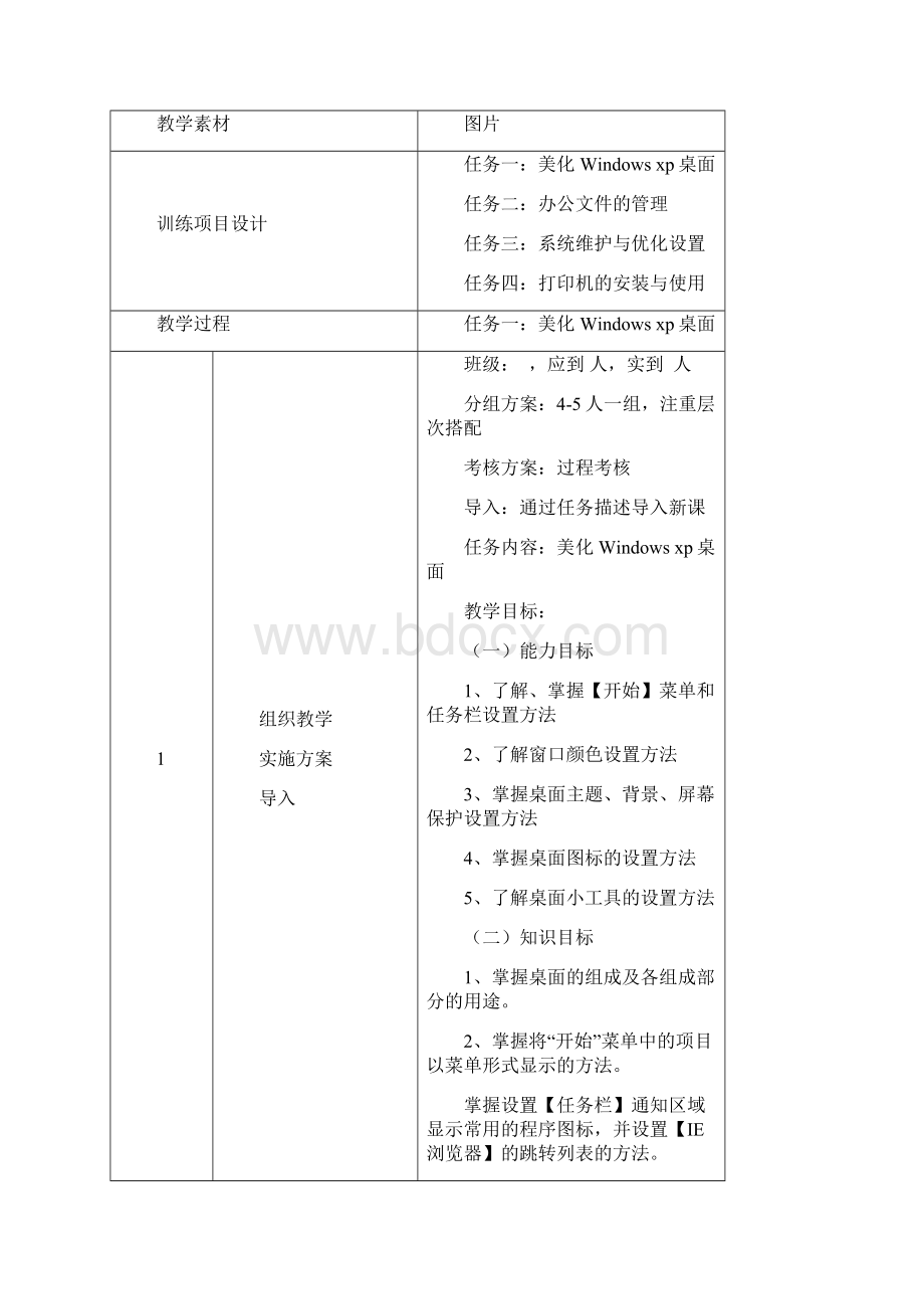 《计算机文化基础windows xp》课程单元教学设计Word文件下载.docx_第2页