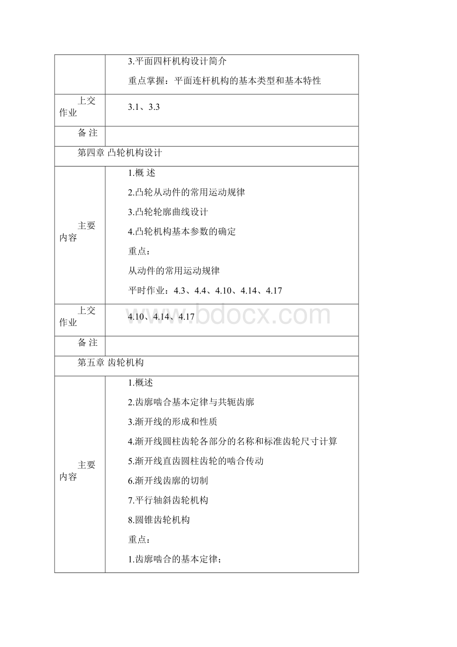 《机械设计基础》课程教学自学基本要求.docx_第3页