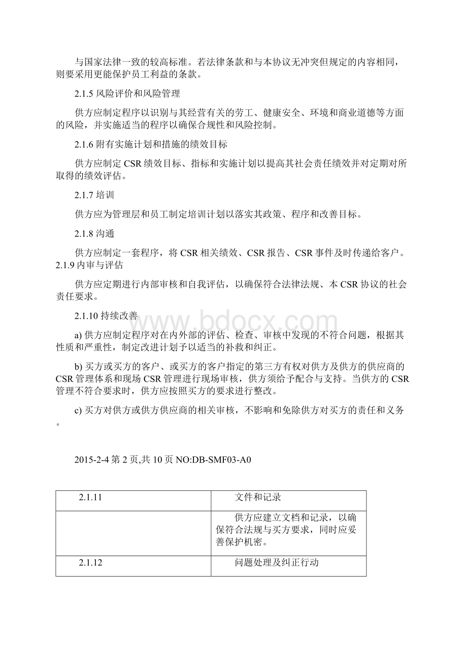 供应商企业社会责任协议书Word格式文档下载.docx_第3页