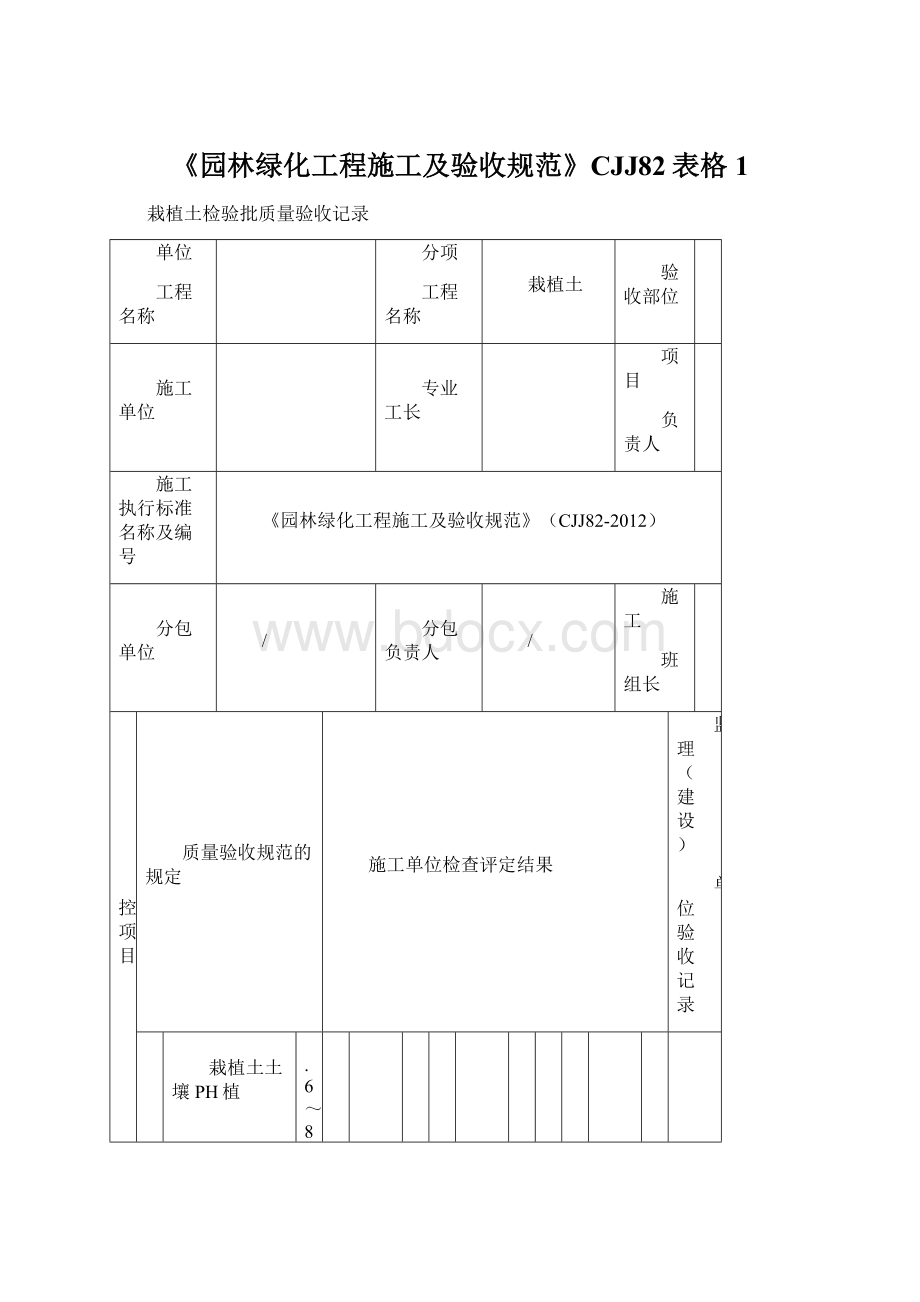 《园林绿化工程施工及验收规范》CJJ82表格1.docx