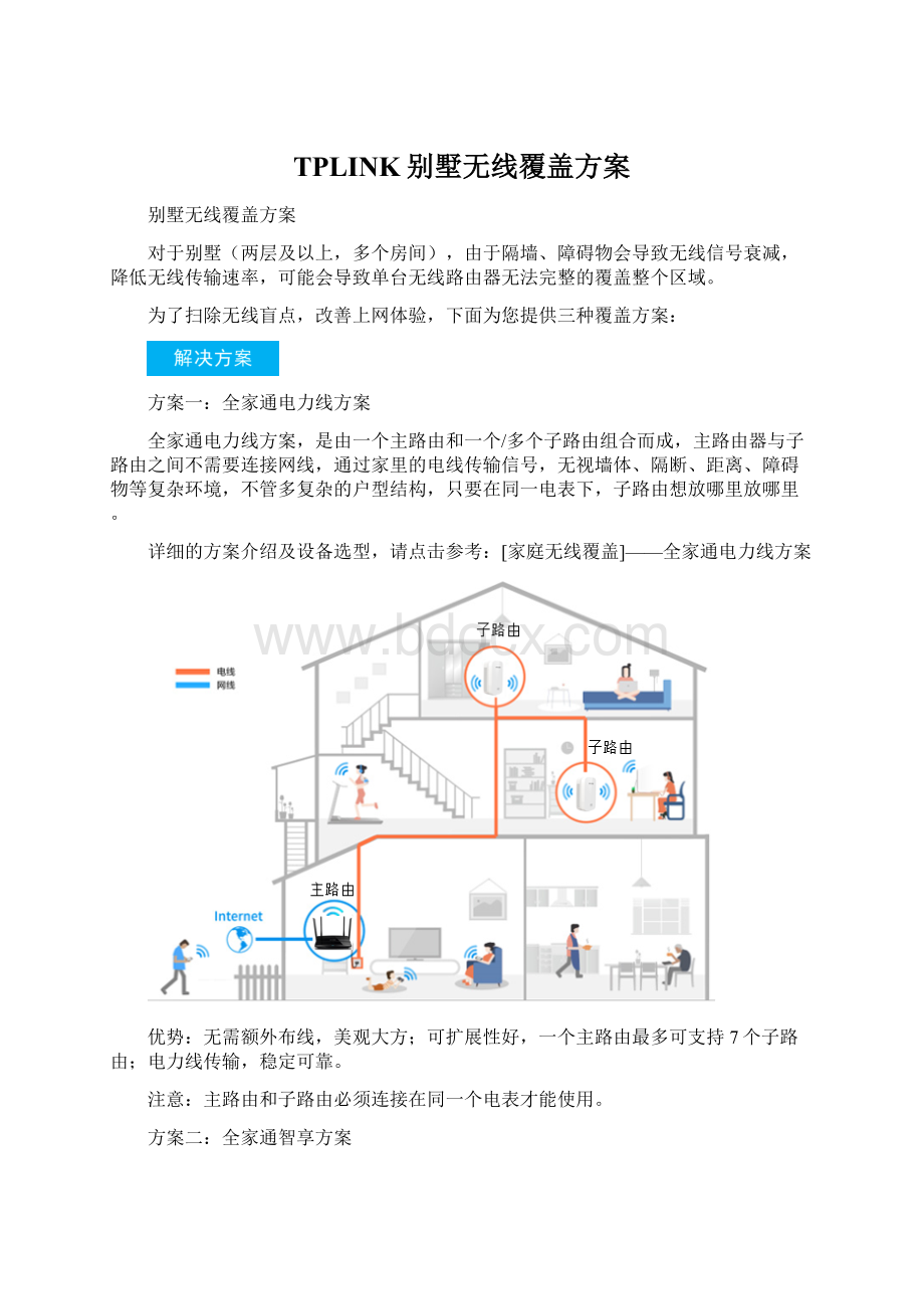 TPLINK别墅无线覆盖方案Word格式.docx_第1页