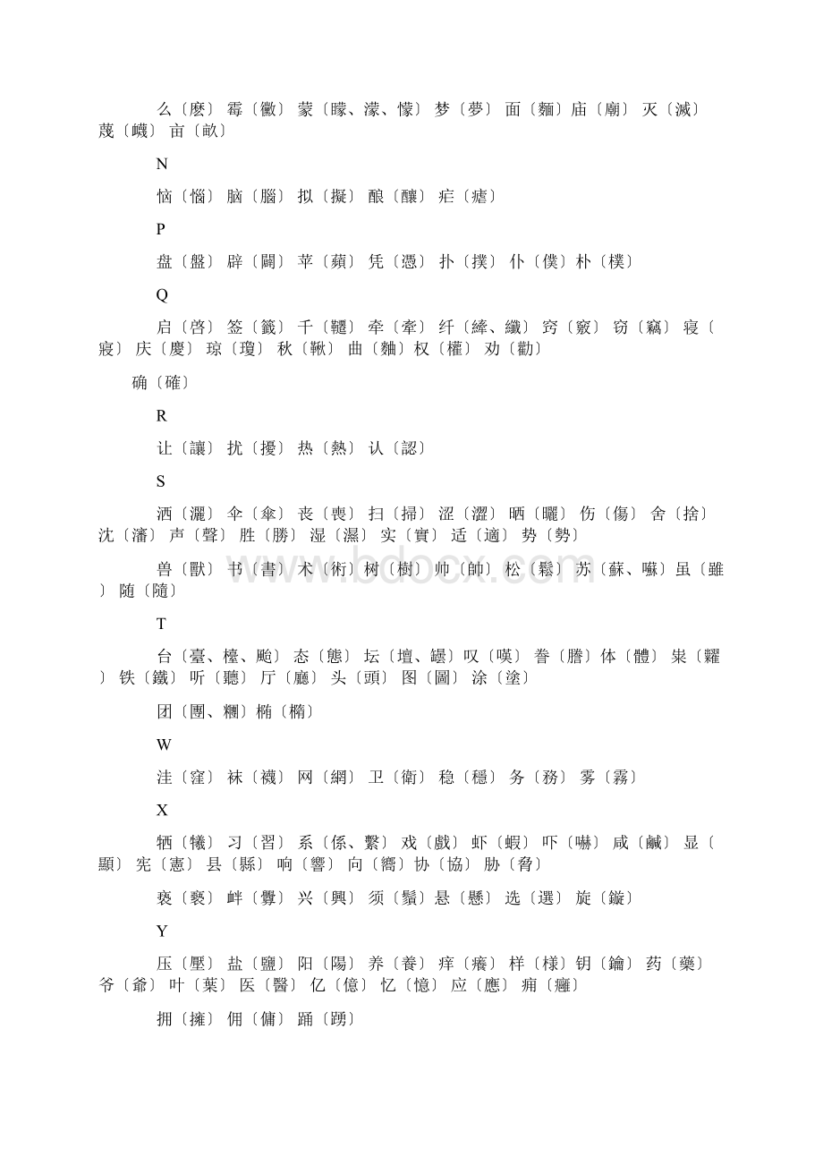 简化字总表19861010Word文档格式.docx_第3页