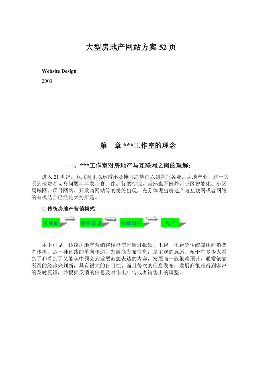 大型房地产网站方案52页.docx