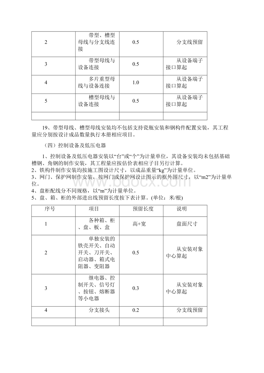 电气安装全国统一安装工程预算工程量计算规则文档格式.docx_第3页