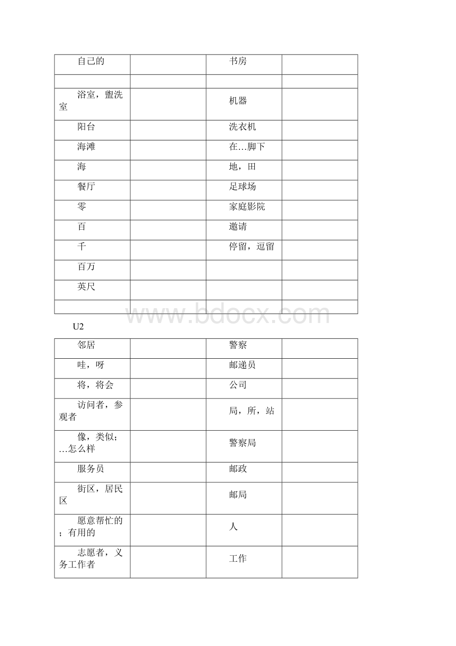 牛津译林版七年级下册英语单词表默写用.docx_第2页