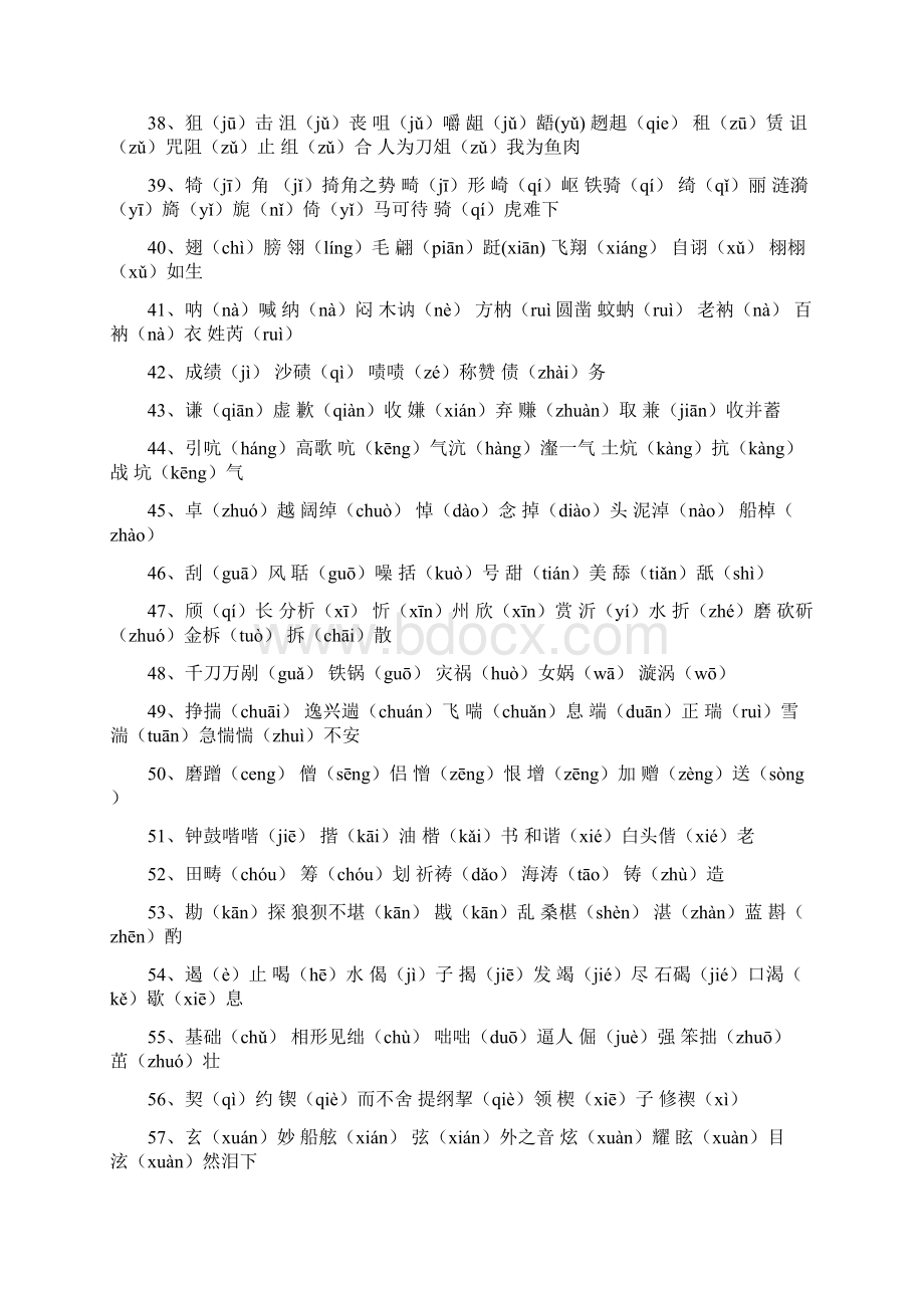 高考语文必练之80组形近字注音训练.docx_第3页
