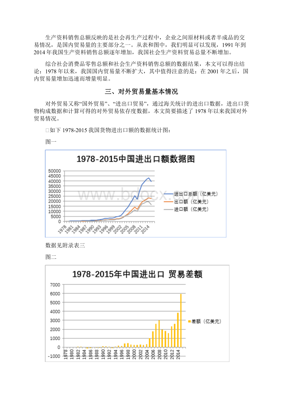 中国贸易量情况报告1978至国内和国际贸易量的简单统计分析原版.docx_第3页