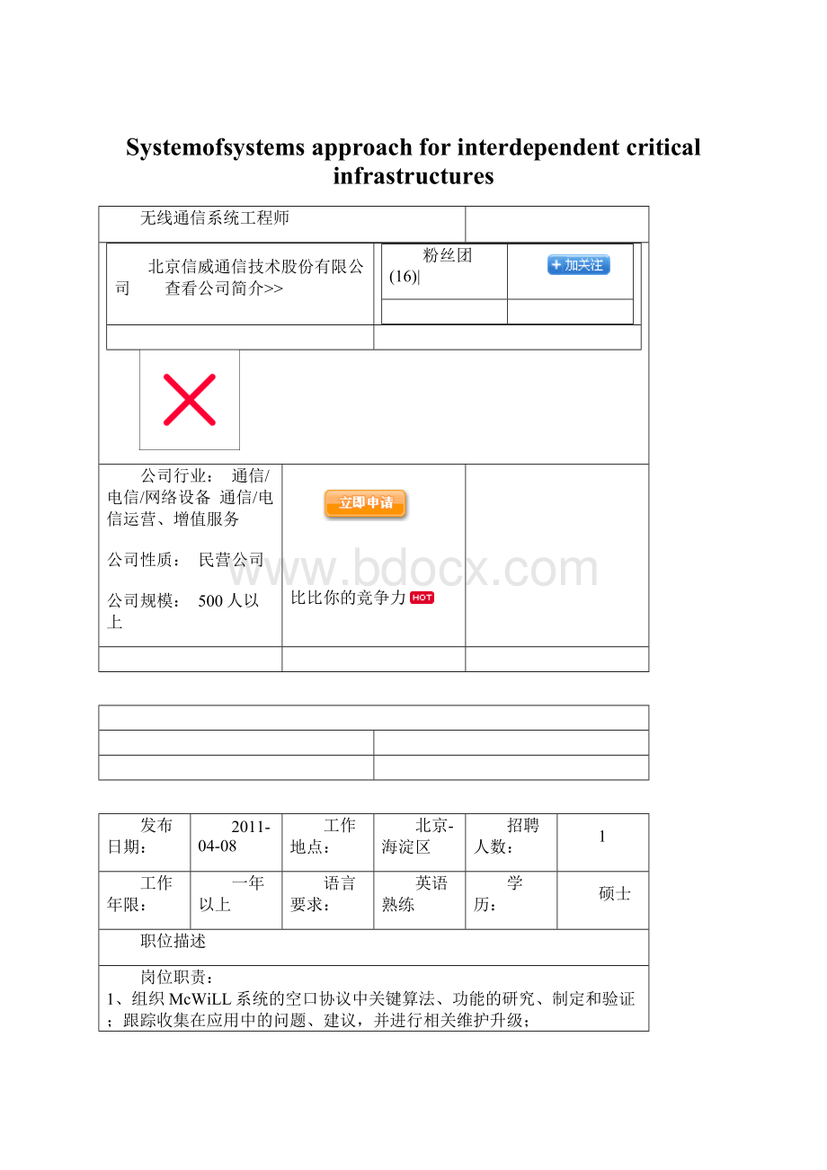 Systemofsystems approach for interdependent critical infrastructuresWord文档格式.docx_第1页