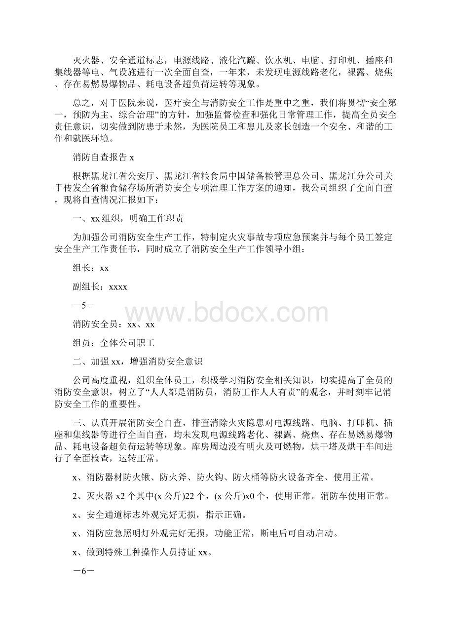 消防自查报告7篇Word下载.docx_第3页