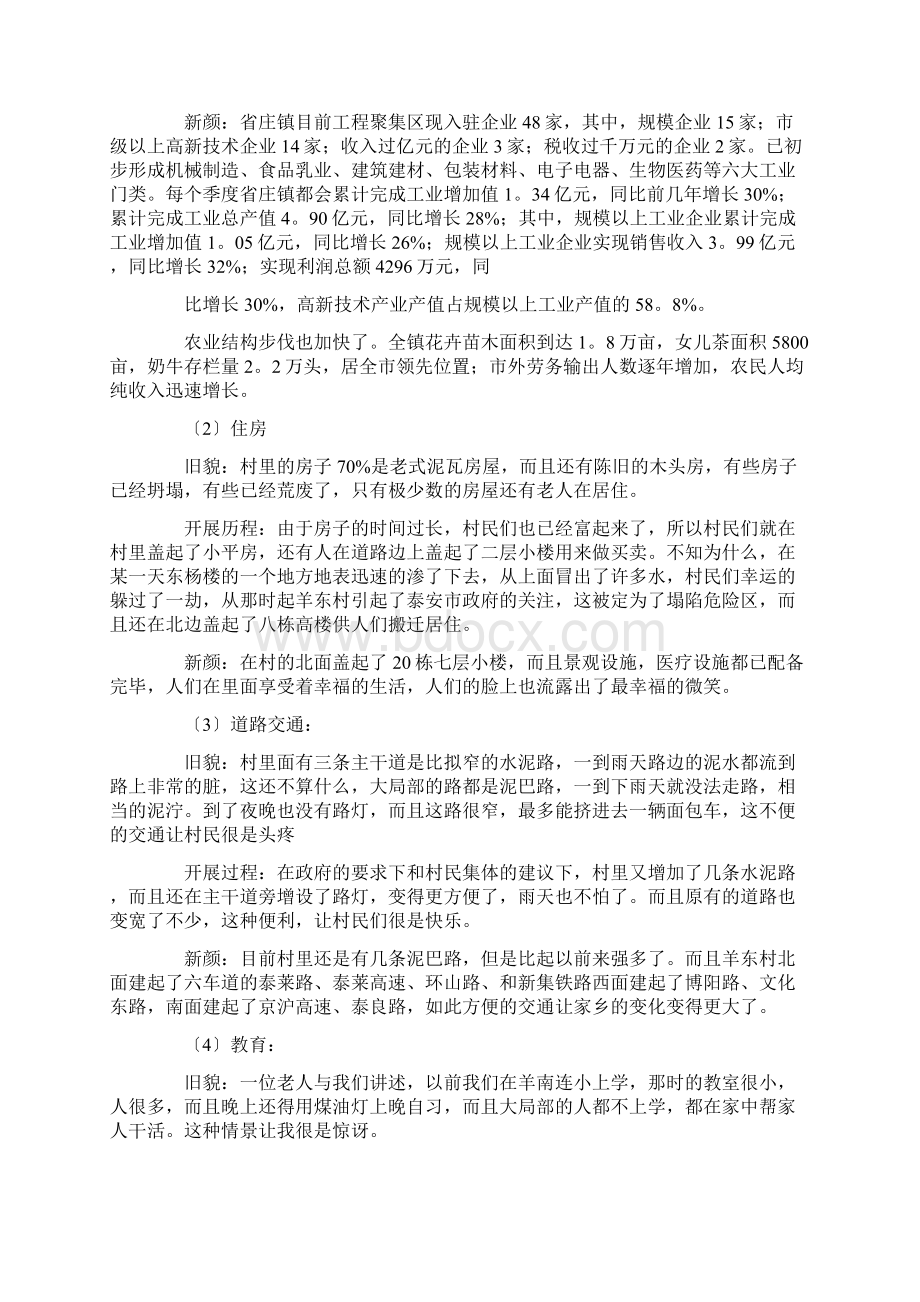 家乡发展变化调研报告范文.docx_第2页