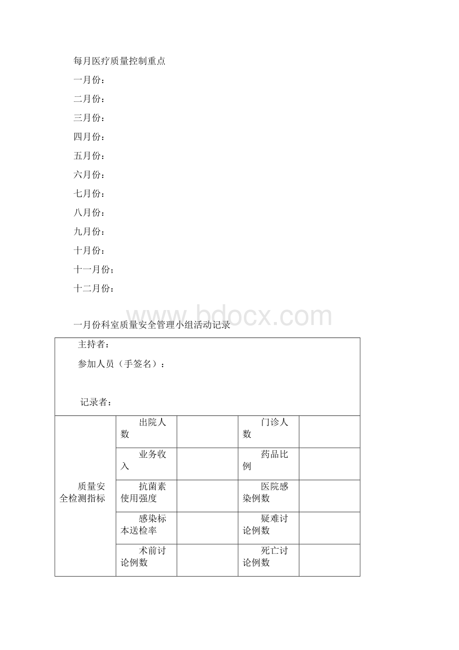 医疗质控记录本Word格式.docx_第2页