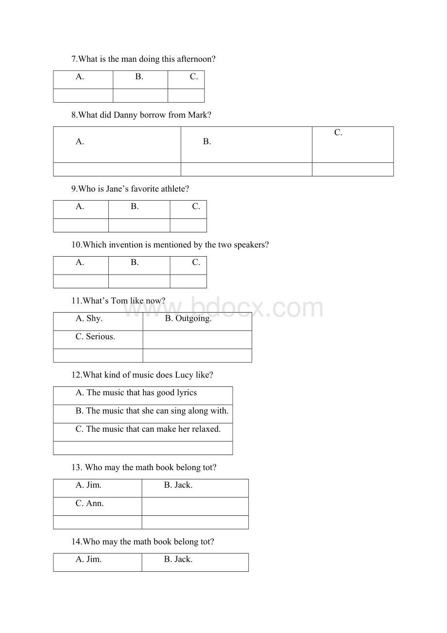 九年级下学期第二次月考英语试题.docx_第2页