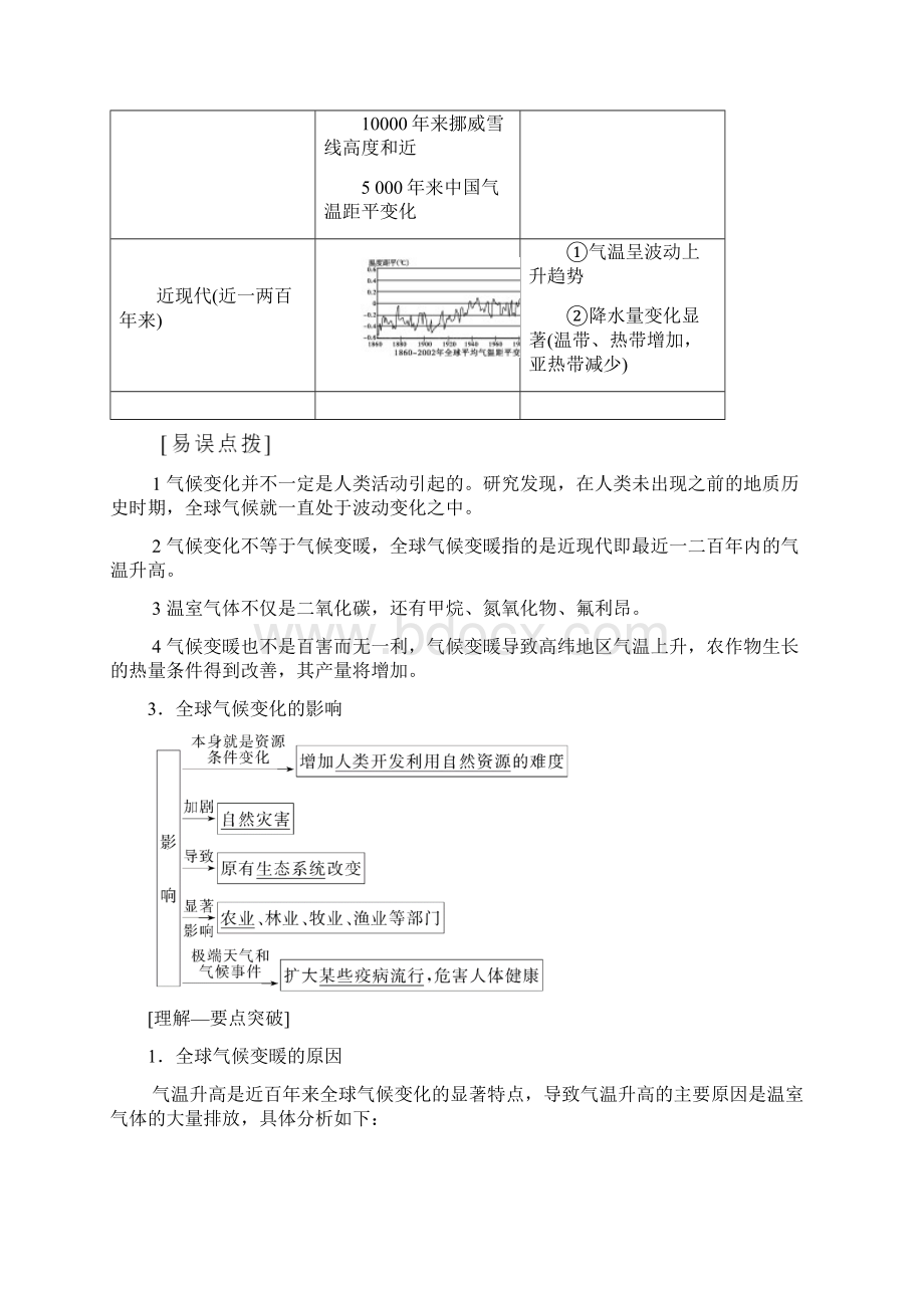 最新版高考地理一轮复习第4章第2节全球气候变化和世界气候类型的判读学案湘教版.docx_第2页