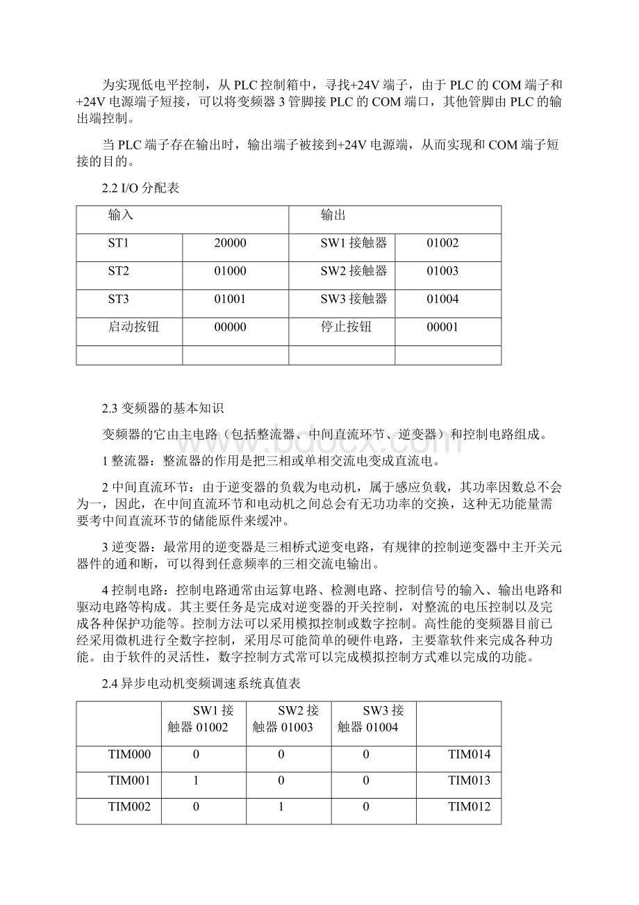 异步电动机变频调速系统的PLC控制Word格式.docx_第3页