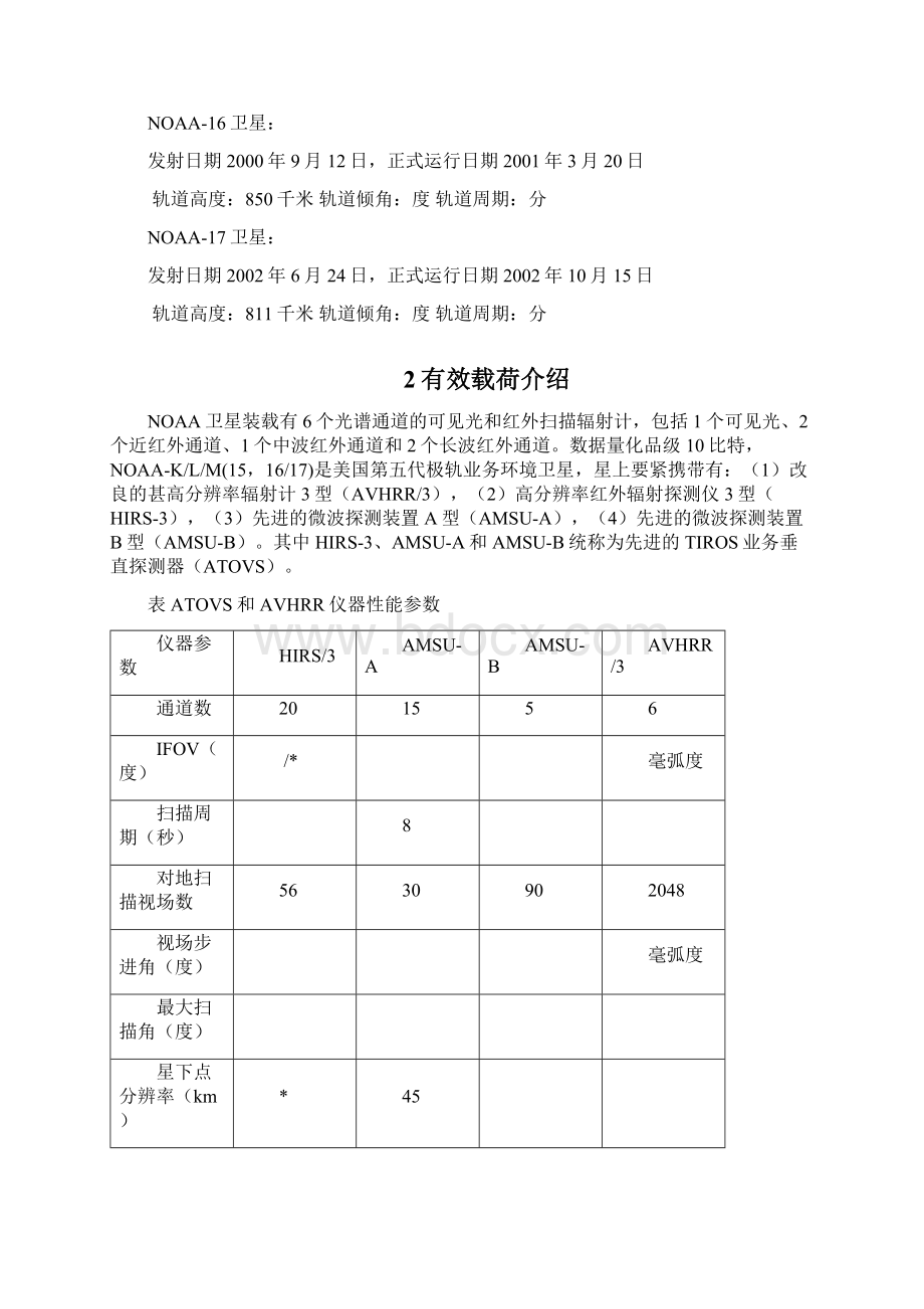 NOAA系列极轨气象卫星数据格式.docx_第2页