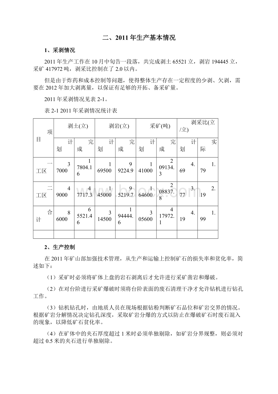 露天矿山生产计划清单编制说明书.docx_第2页