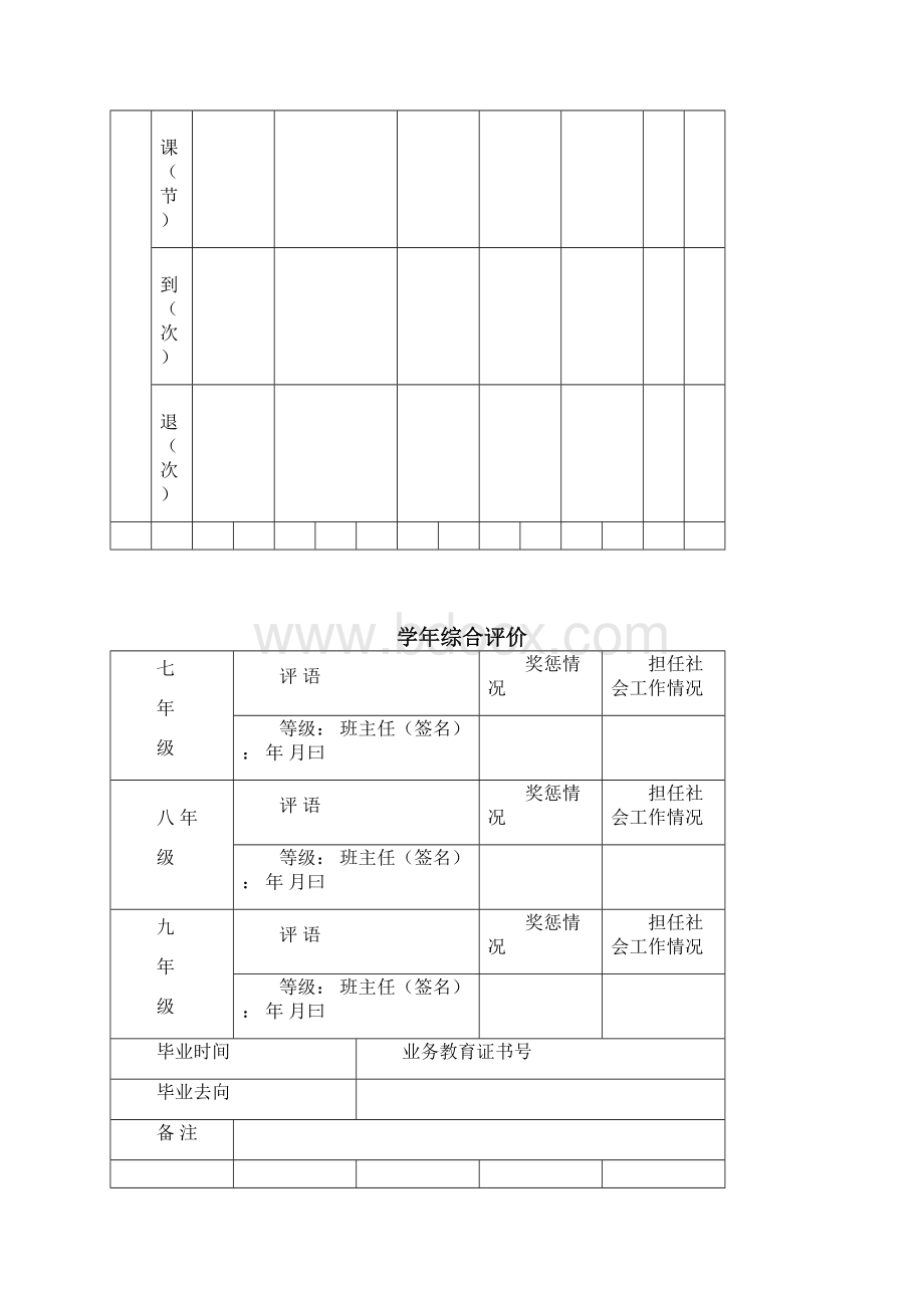 学生学籍表样本Word格式.docx_第3页