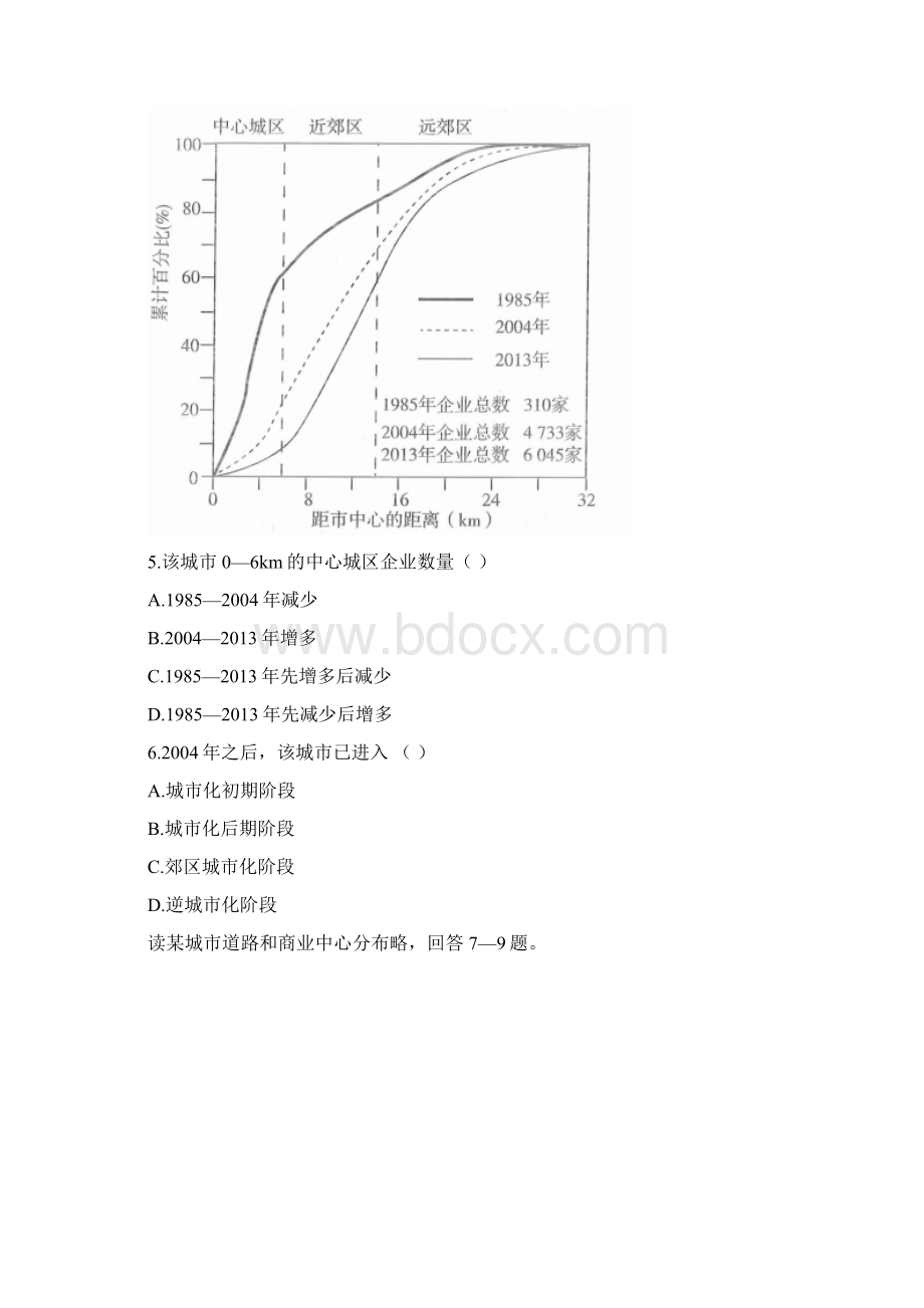 高考地理水平冲刺卷城市与城市化Word文档下载推荐.docx_第3页