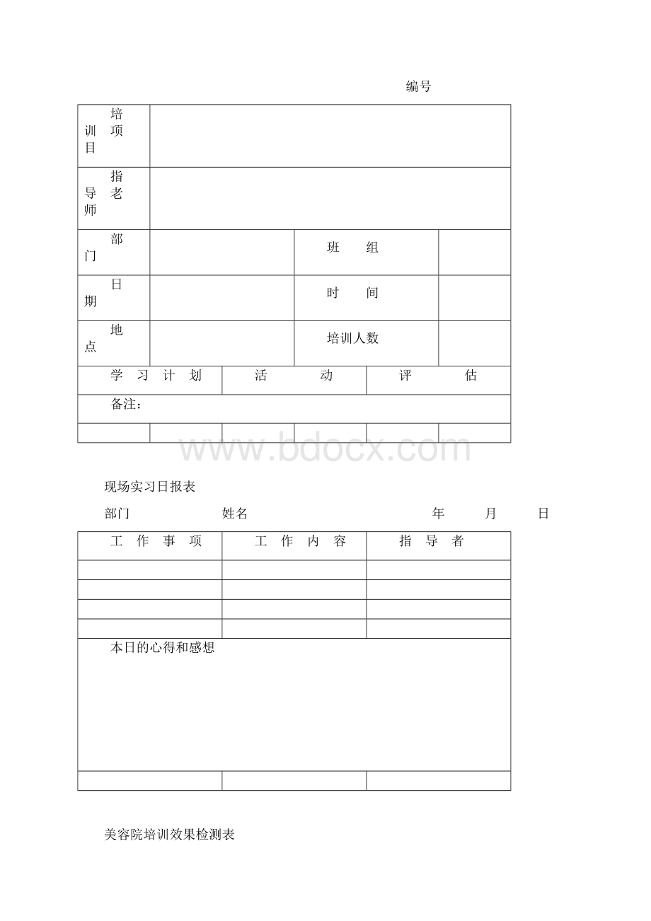 美容院管理表合集Word文件下载.docx_第2页