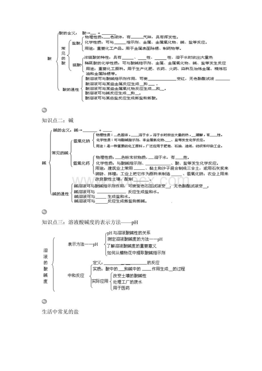 中考化学专题复习 酸碱盐导学案Word文档格式.docx_第2页