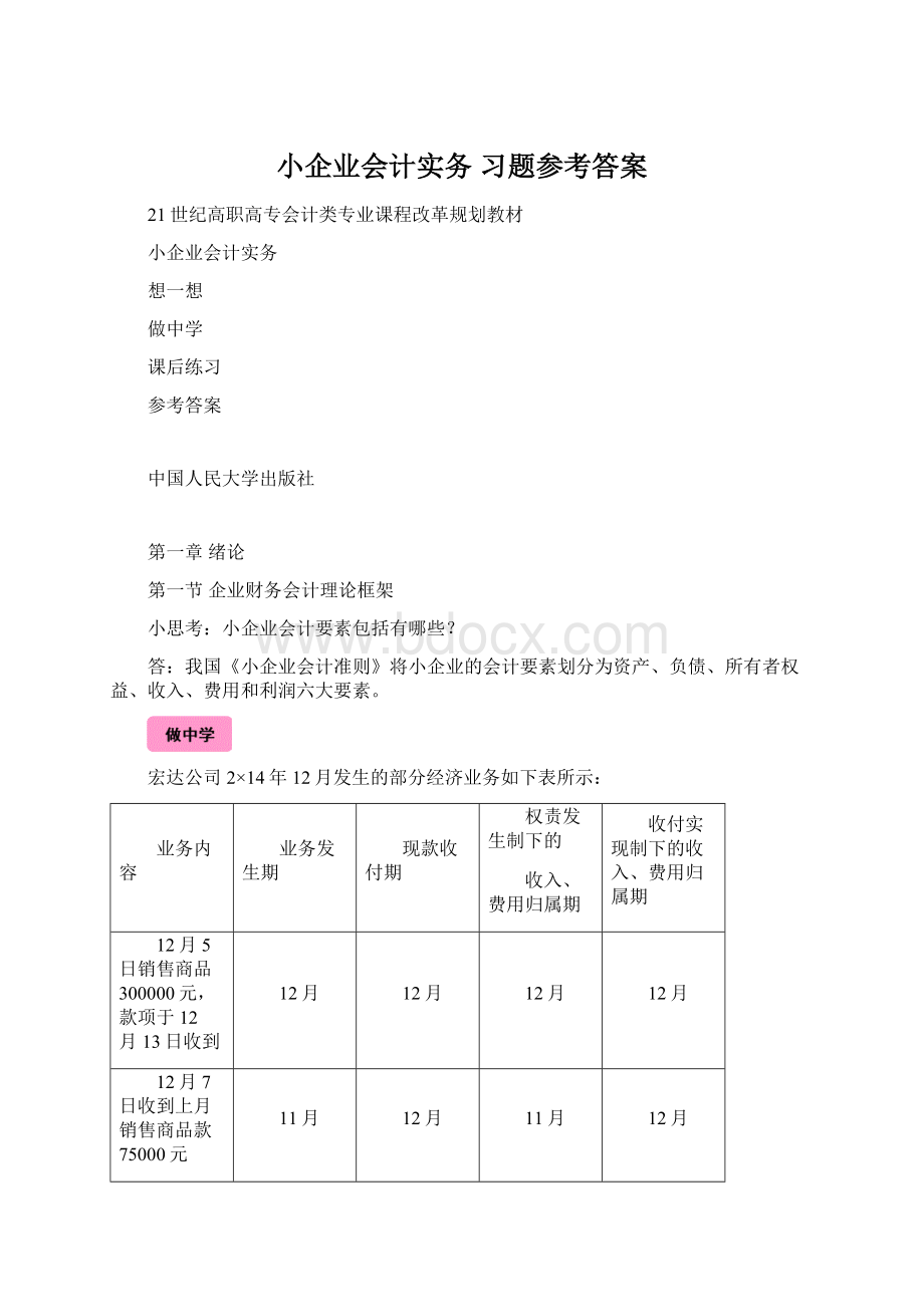 小企业会计实务 习题参考答案.docx_第1页