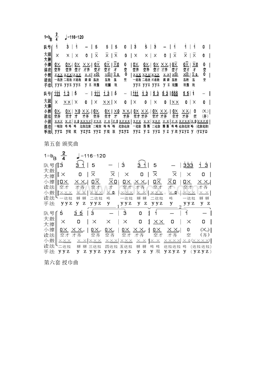 少先队鼓号队总谱Word文件下载.docx_第3页