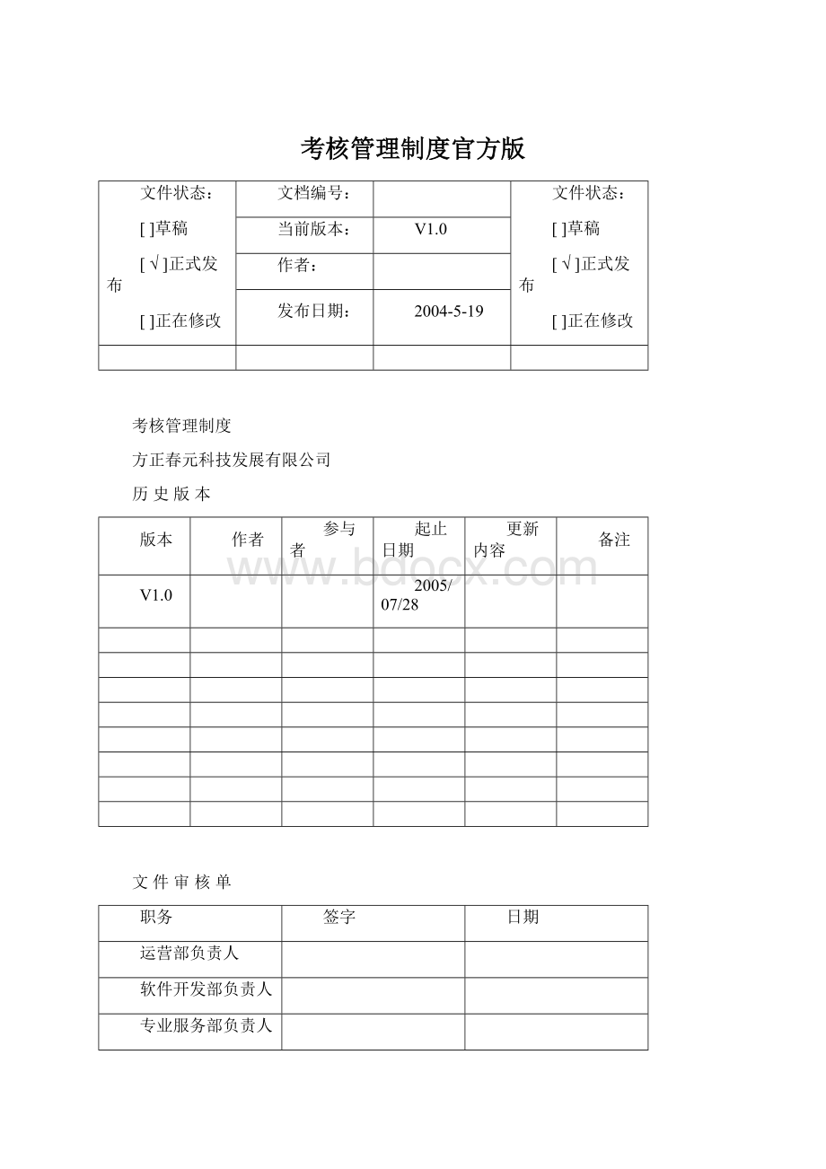 考核管理制度官方版Word下载.docx_第1页