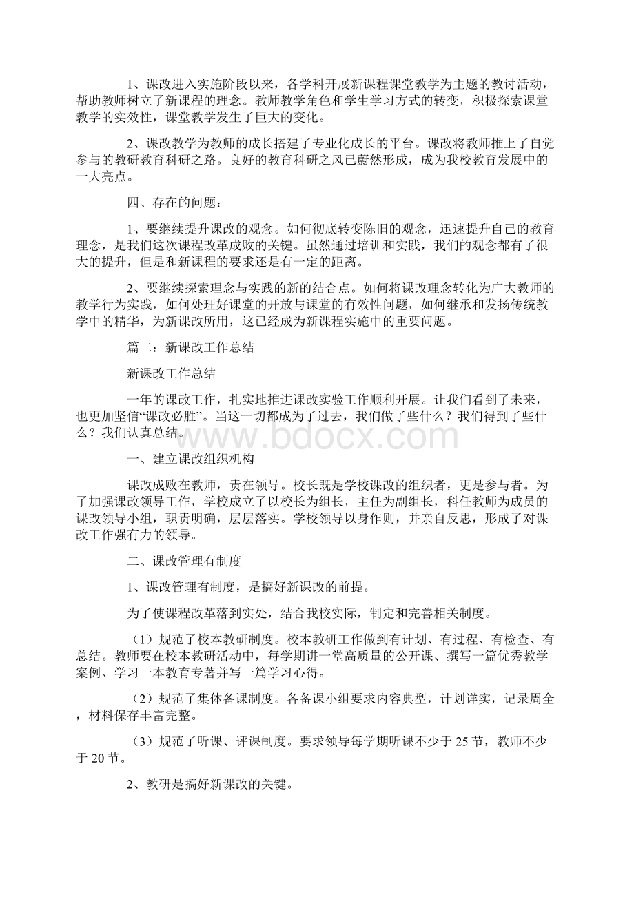 教师新课改工作总结文档格式.docx_第2页