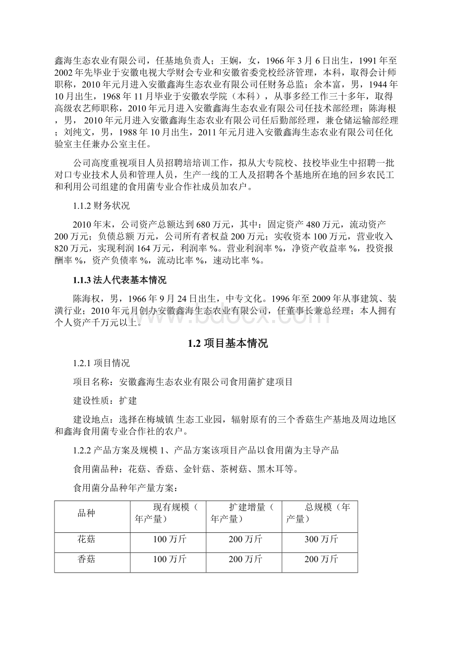 年产1万吨食用菌加工扩建项目可行性研究报告2Word下载.docx_第2页