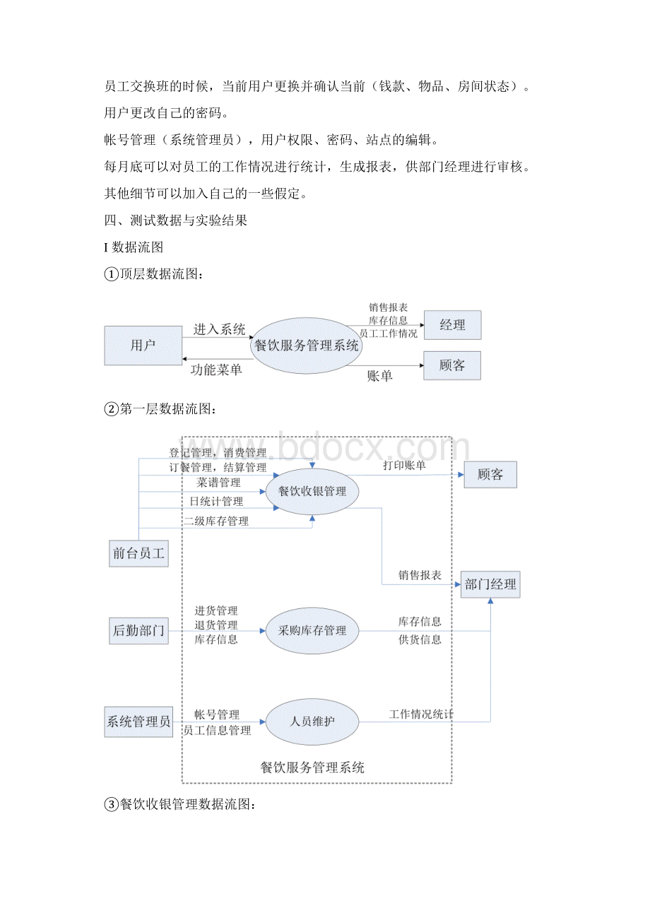 餐饮服务系统结构化分析数据流图ER图数据字典.docx_第3页