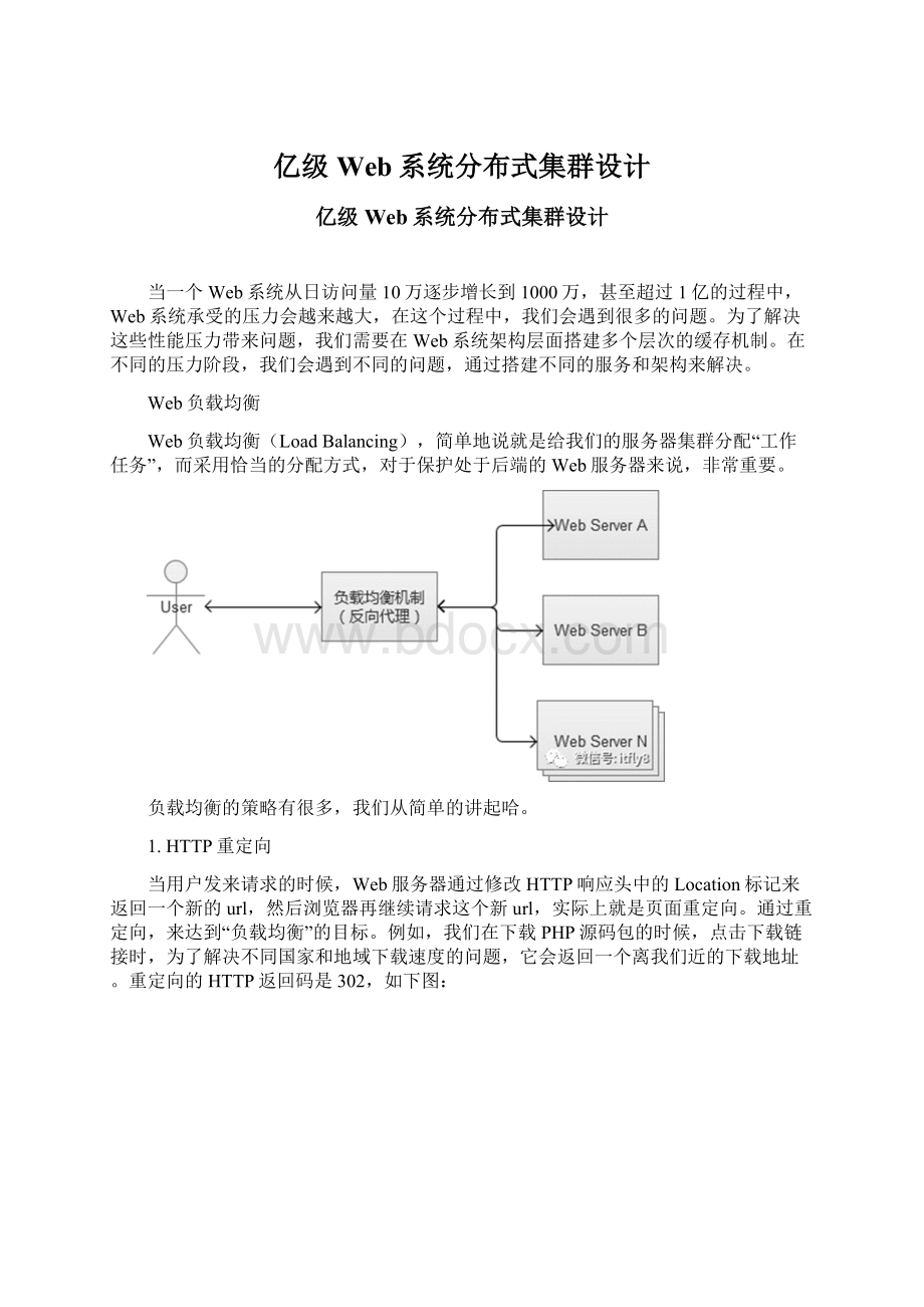 亿级Web系统分布式集群设计.docx_第1页